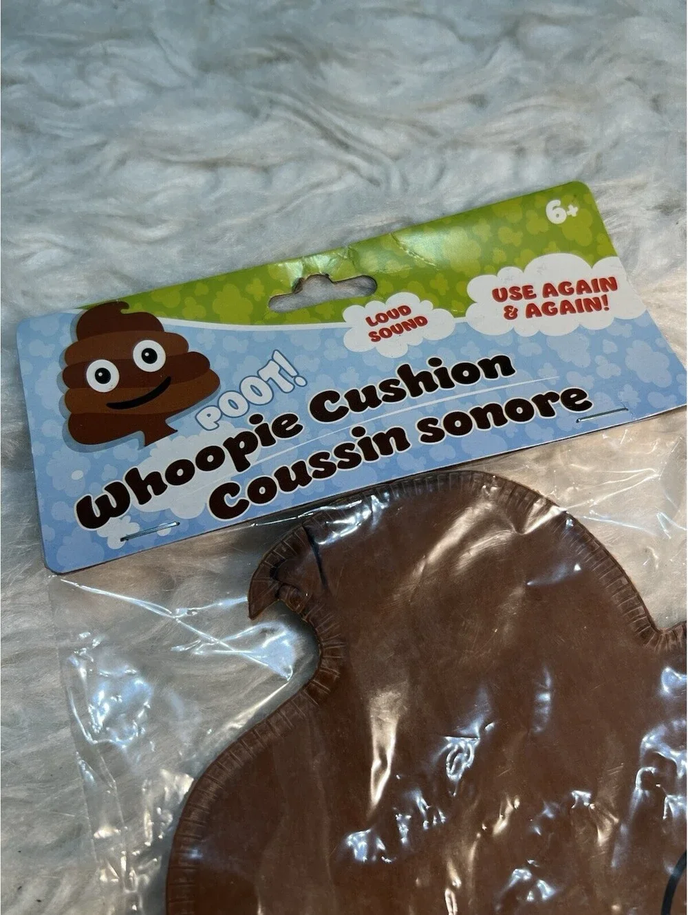 NIP Whoopie Cushion: Poop Emoji Design